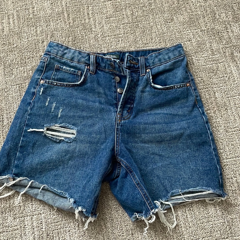 Denim shorts